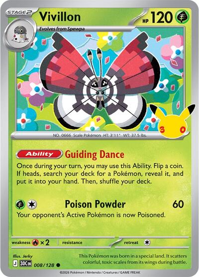 Vivillon - ME: 30th Celebration Pokémon spoiler