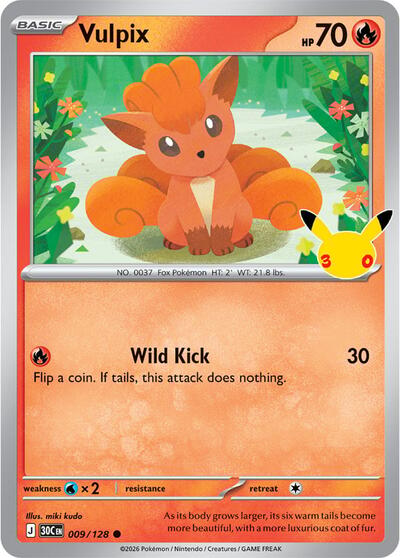 Vulpix - ME: 30th Celebration Pokémon spoiler