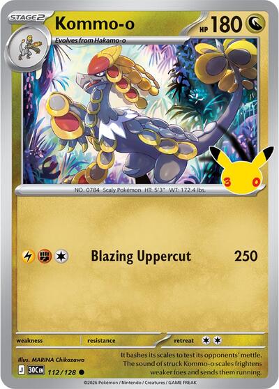 Kommo-o - ME: 30th Celebration Pokémon spoiler