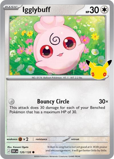 Igglybuff - ME: 30th Celebration Pokémon spoiler