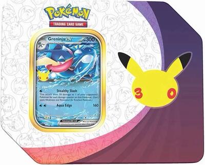 30th Celebration ex Tin [Greninja ex] (Retail Version) - ME: 30th Celebration Pokémon spoiler