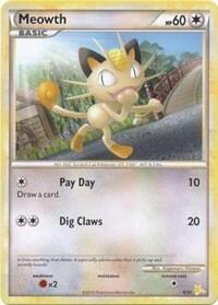 Meowth (#12) - Pokémon card - HGSS Trainer Kit: Gyarados & Raichu