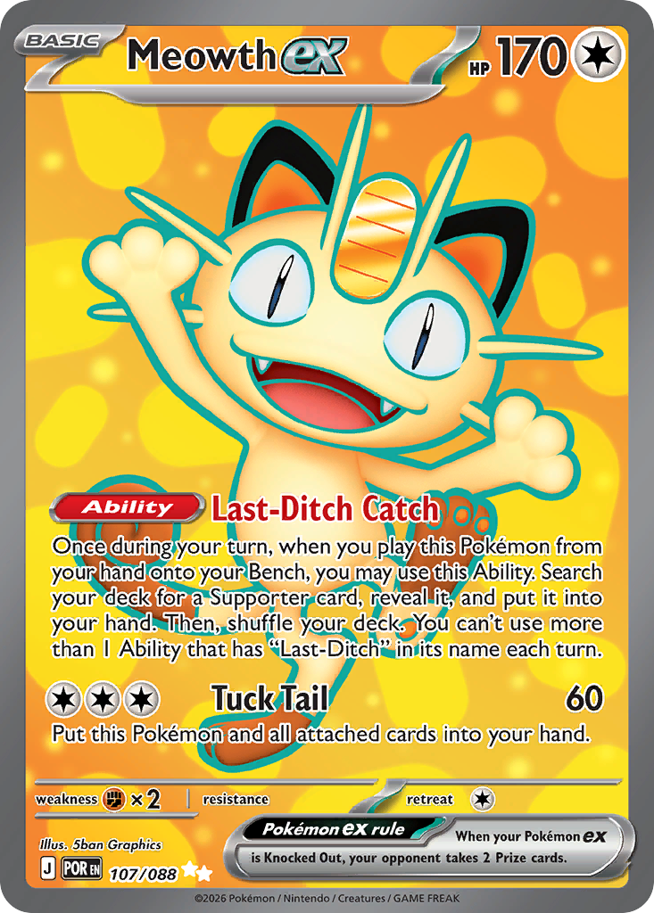 Meowth ex - Perfect Order Pokémon spoiler