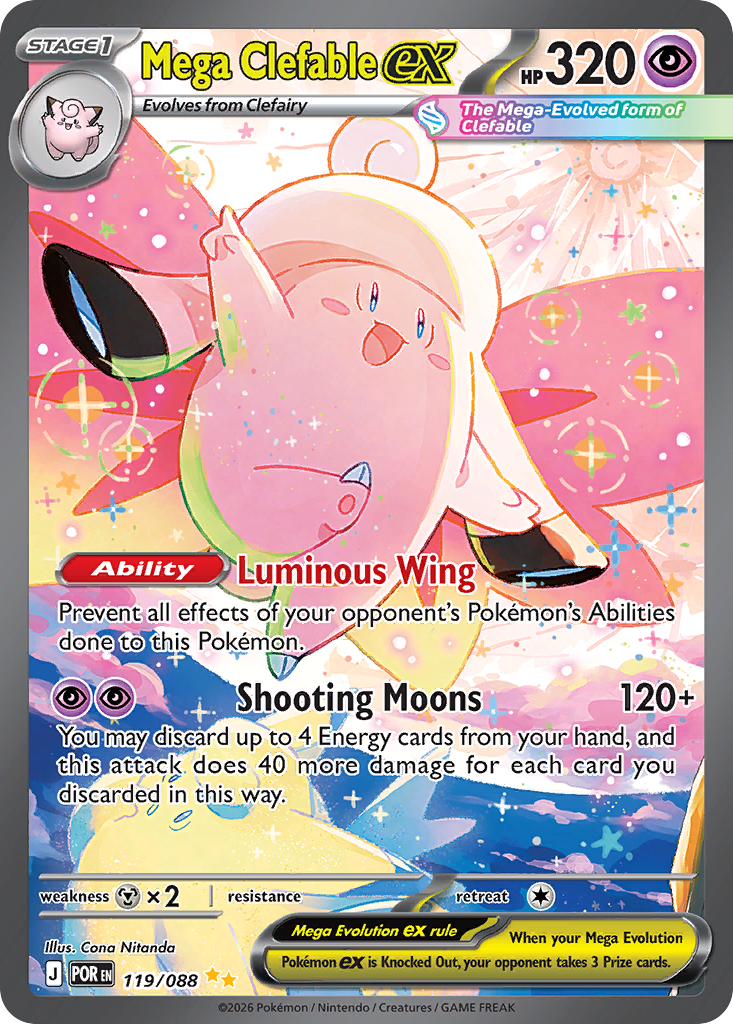 Mega Clefable ex - Perfect Order Pokémon spoiler