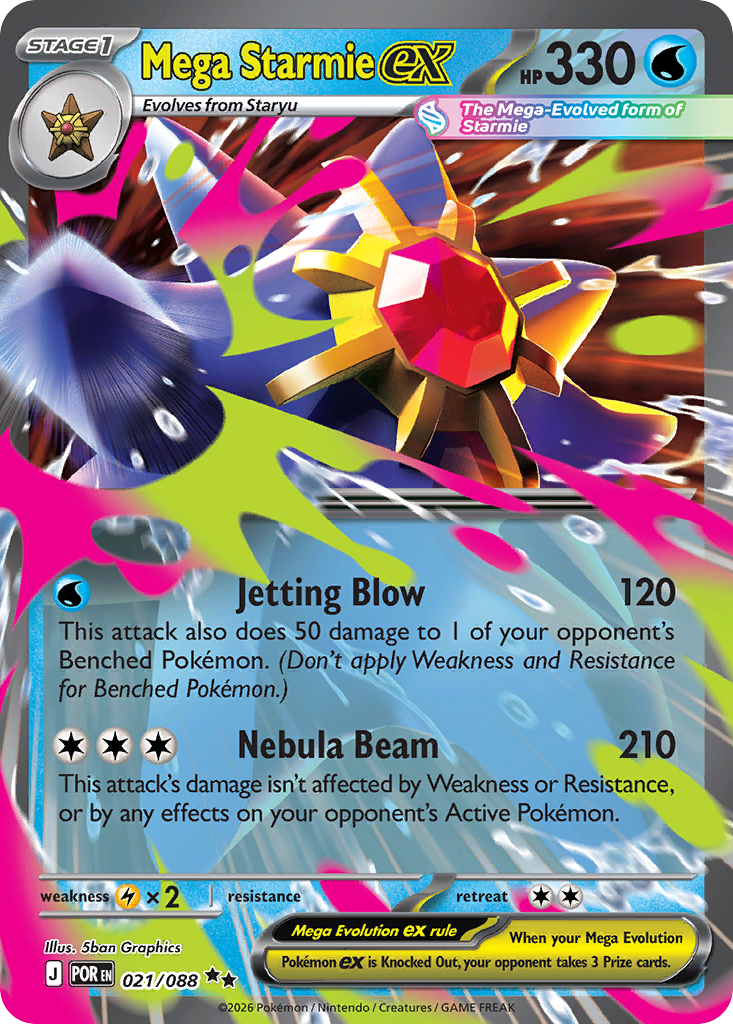 Mega Starmie ex - Perfect Order Pokémon spoiler