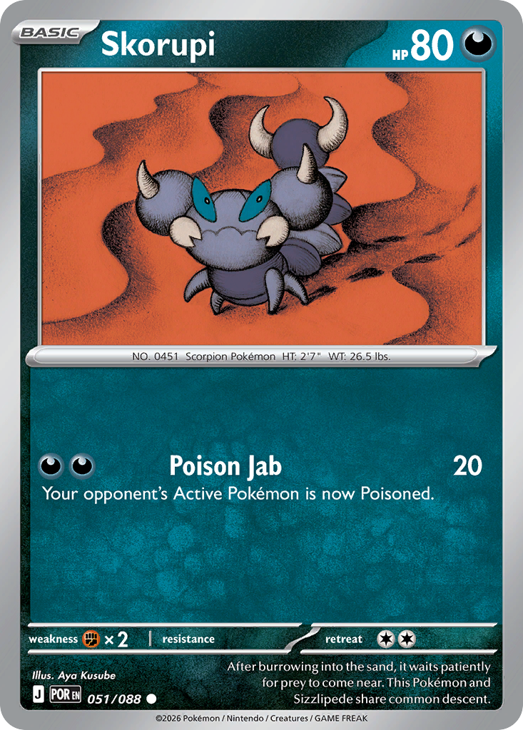 Skorupi - Perfect Order Pokémon spoiler