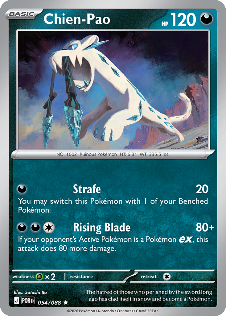 Chien-Pao - Perfect Order Pokémon spoiler