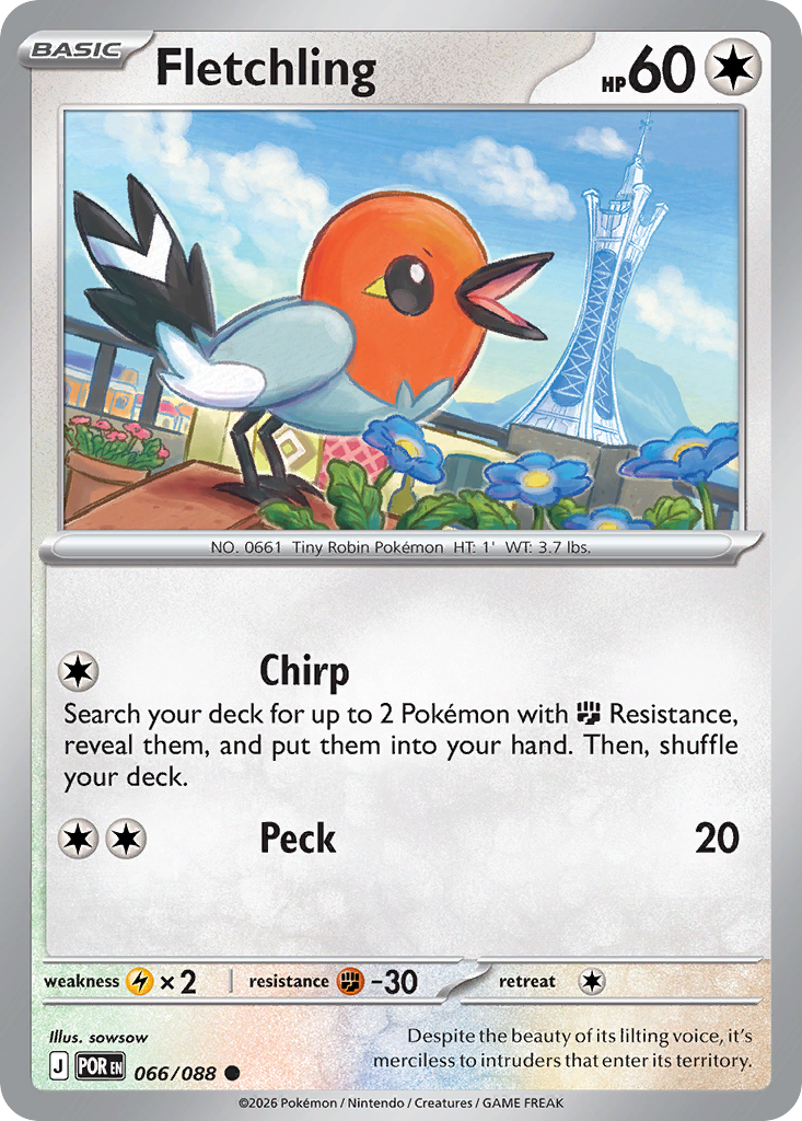 Fletchling - Perfect Order Pokémon spoiler