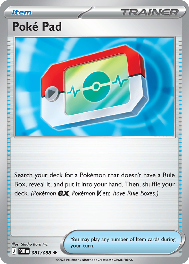 Poké Pad - Perfect Order Pokémon spoiler